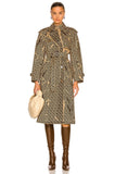 Burberry PEDLEY MONOGRAM TRENCH COAT