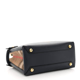Burberry DERBY LEATHER SMALL BANNER TOTE BAG