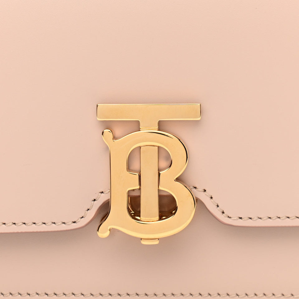 Burberry SMALL CALFSKIN TB BAG ROSE BEIGE