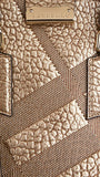 Burberry SMALL ORCHARD CHECK METALLIC LEATHER BAG