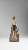 Burberry SMALL ORCHARD CHECK METALLIC LEATHER BAG
