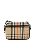 Burberry VINTAGE CHECK & LEATHER CROSSBODY BAG