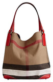 Burberry MEGA CHECK MEDIUM MAIDSTONE HOBO BAG
