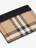 Burberry SANDON CANVAS & LEATHER CARD CASE