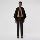 Burberry REVERSIBLE ICON STRIPE WOOL CAPE