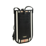 Burberry Archive Beige E-Canvas Calfskin Icon Stripe Anne Phone Case With Strap