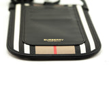 Burberry Archive Beige E-Canvas Calfskin Icon Stripe Anne Phone Case With Strap