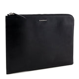 Burberry Black Cross-Grain Leather Edson Document Holder