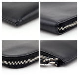 Burberry Black Cross-Grain Leather Edson Document Holder