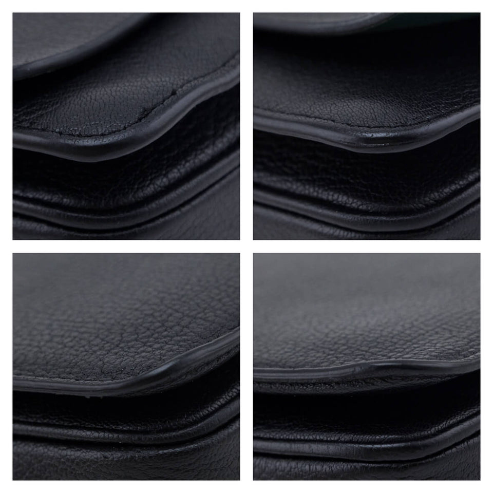 Burberry Black Goatskin Medium D-Ring Bag