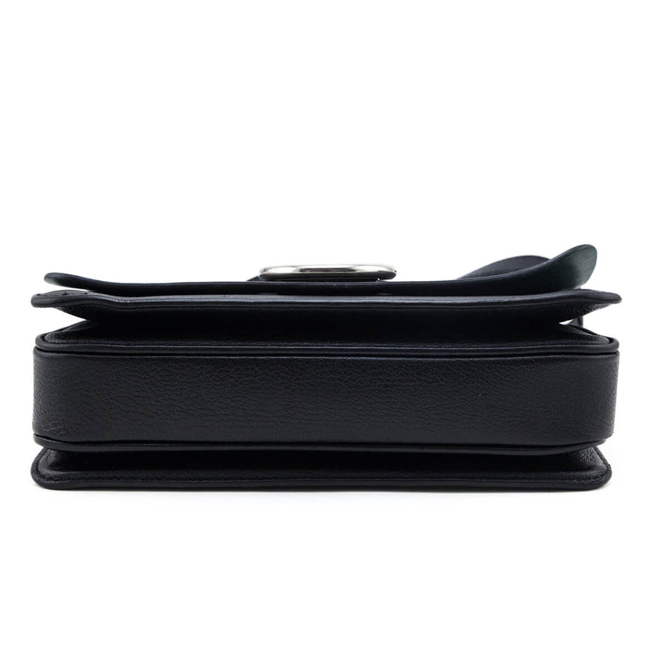 Burberry Black Goatskin Medium D-Ring Bag