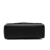 Burberry Black Grainy Calfskin Vintage Check Note Crossbody Bag