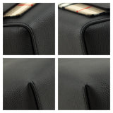 Burberry Black Grainy Calfskin Vintage Check Note Crossbody Bag
