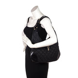 Burberry Black Quilted Nylon Brook Hobo Bag
