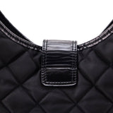 Burberry Black Quilted Nylon Brook Hobo Bag