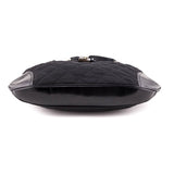 Burberry Black Quilted Nylon Brook Hobo Bag