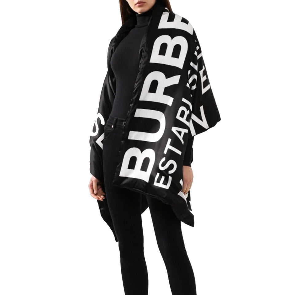 Burberry Horseferry Print Silk Puffer Scarf Shawl