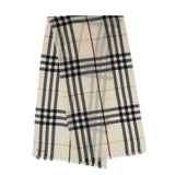 Burberry Ivory Check Scarf