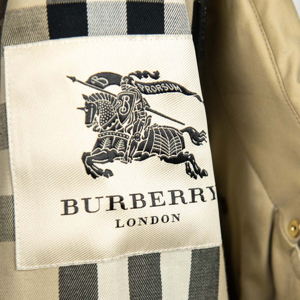 Burberry Honey Sandringham Mid Length Trench Coat Size M | UK 12