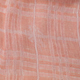 Burberry Pink Linen Blend Check Oblong Scarf