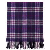 Burberry Purple Check Cashmere Scarf