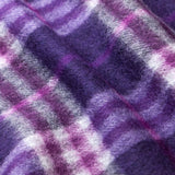 Burberry Purple Check Cashmere Scarf
