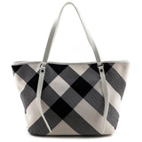 Burberry White Canvas Confetti Heart Medium Cantley Tote