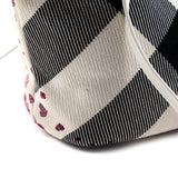 Burberry White Canvas Confetti Heart Medium Cantley Tote