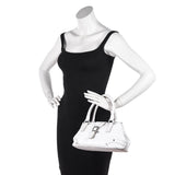Burberry White Grained Calfskin Mini Bag