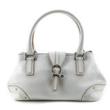 Burberry White Grained Calfskin Mini Bag