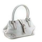 Burberry White Grained Calfskin Mini Bag