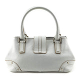 Burberry White Grained Calfskin Mini Bag