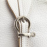 Burberry White Grained Calfskin Mini Bag