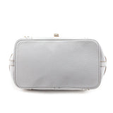 Burberry White Grained Calfskin Mini Bag