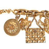 Chanel Vintage 24K Gold Plated Lucky Charms Bracelet