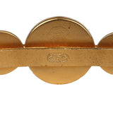 Chanel Vintage 24K Gold Plated Coin Cuff Bracelet