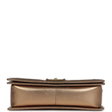 Chanel Medium Boy Bag Metallic Gold Python Antique Gold Hardware