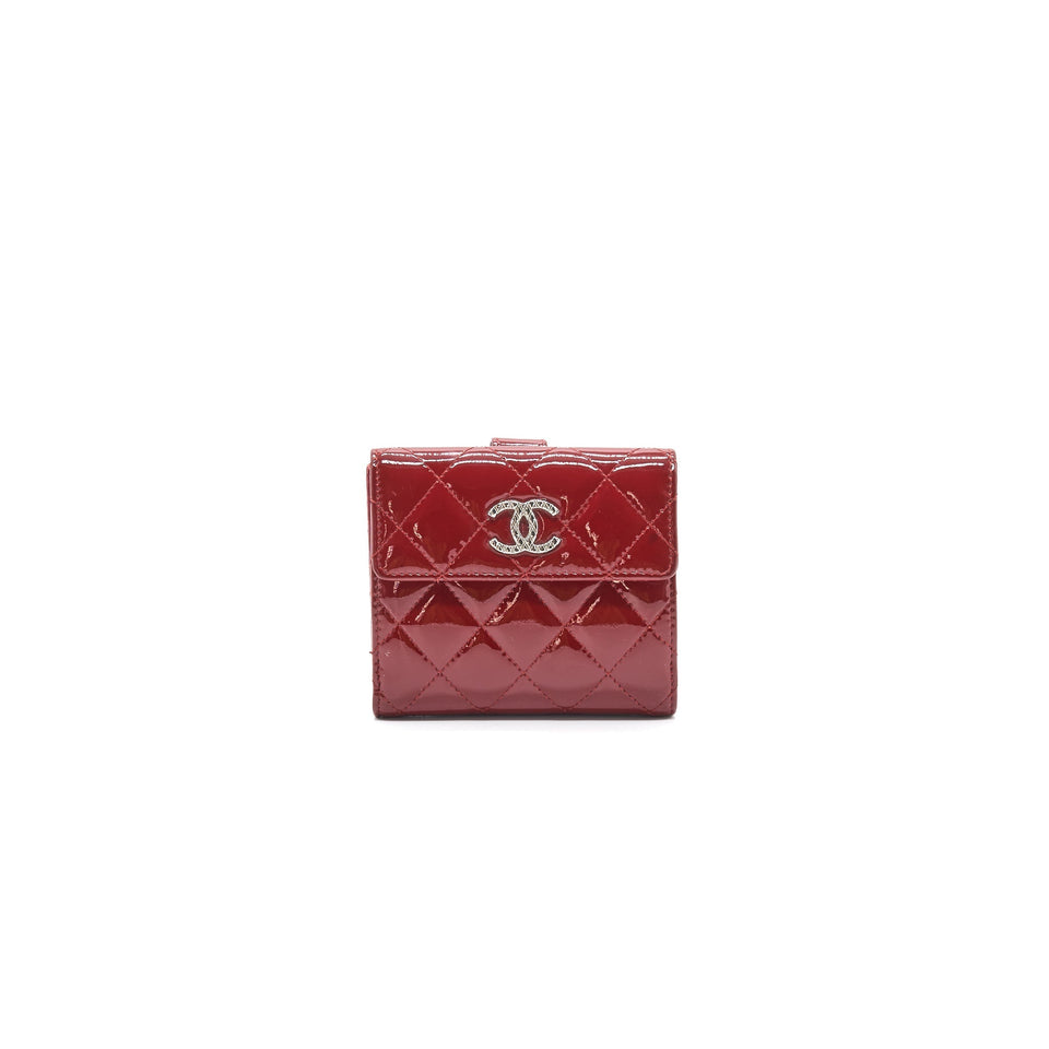 Chanel Patent small Wallet Rouge