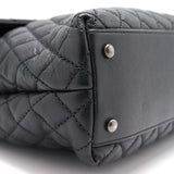 Chanel COCO Handle Flap Bag Large Black