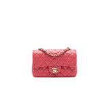 Chanel mini rectangular cavier 17c Coral Pink L