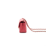 Chanel mini rectangular cavier 17c Coral Pink L
