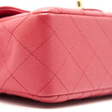 Chanel mini rectangular cavier 17c Coral Pink L