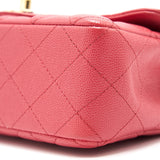 Chanel mini rectangular cavier 17c Coral Pink L