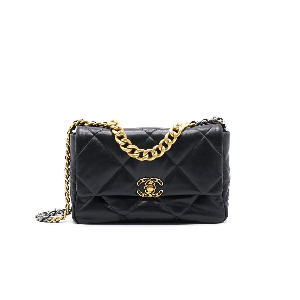 Chanel Large 19 Flap Bag Black