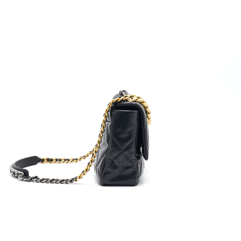 Chanel Large 19 Flap Bag Black
