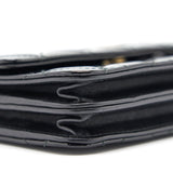 Chanel Square Wallet on Chain Patent Leather Black