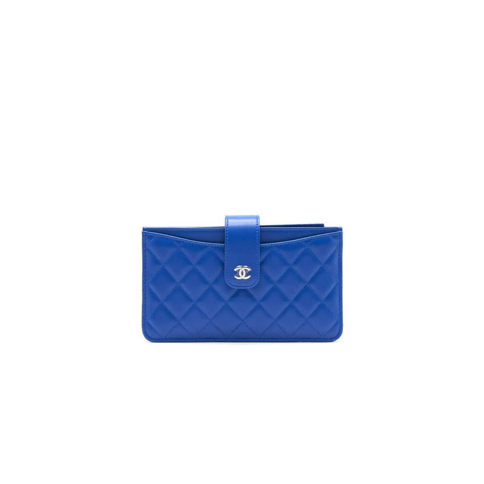 Chanel Classic Pouch Blue