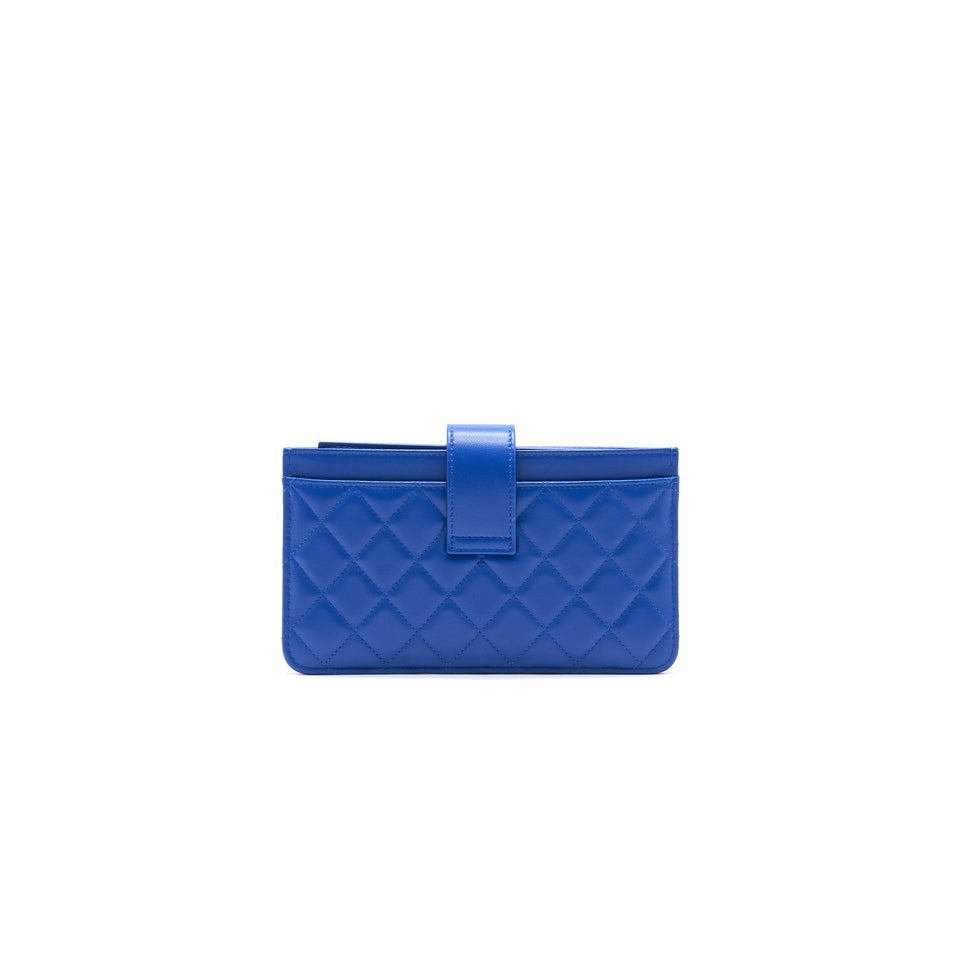 Chanel Classic Pouch Blue
