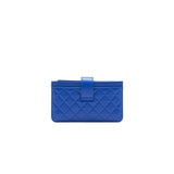 Chanel Classic Pouch Blue