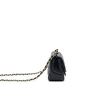 Chanel Mini Square Lambskin Black L